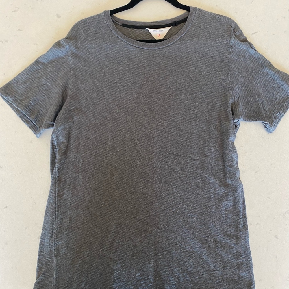 Rag & Bone Slub Jersey Cotton Tee - Size Medium
